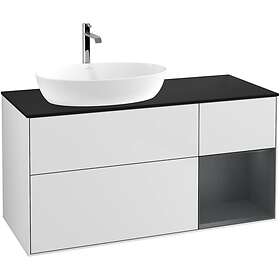 Villeroy & Boch Tvättställsskåp Finion med 3 Lådor Hylla och Bänkskiva för Ocentrerat från Artis Collaro G812HGMT