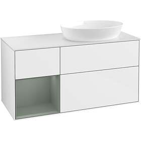 Villeroy & Boch Tvättställsskåp Finion med 3 Lådor Hylla och Bänkskiva för Ocentrerat från Artis Collaro FA41GMGF