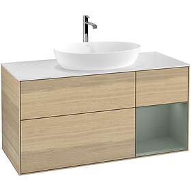 Villeroy & Boch Tvättställsskåp Finion med 3 Lådor Hylla och Bänkskiva för Fristående från Artis Collaro GA71GMPC