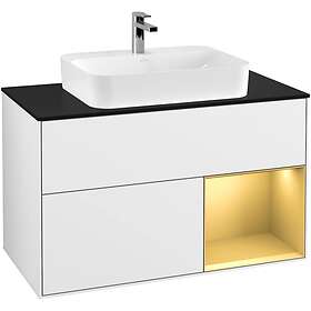 Villeroy & Boch Tvättställsskåp Finion med 2 Lådor Hylla och Bänkskiva för Ytmonterat G372HFGF