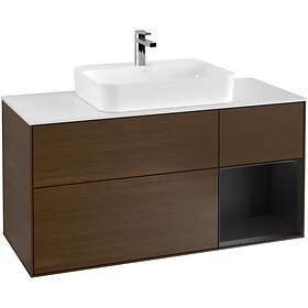 Villeroy & Boch Tvättställsskåp Finion med 3 Lådor Hylla och Bänkskiva för Ytmonterat F421PDGN