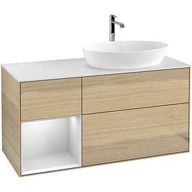 Villeroy & Boch Tvättställsskåp Finion med 3 Lådor Hylla och Bänkskiva för Ocentrerat från Artis Collaro GA41MTPC