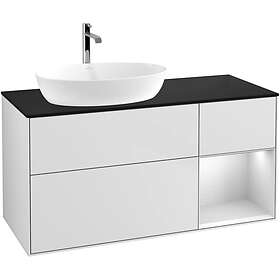 Villeroy & Boch Tvättställsskåp Finion med 3 Lådor Hylla och Bänkskiva för Ocentrerat från Artis Collaro GA52MTMT