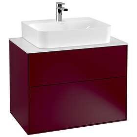Villeroy & Boch Tvättställsskåp Finion med 2 Lådor och Bänkskiva för Centrerat F09100HB