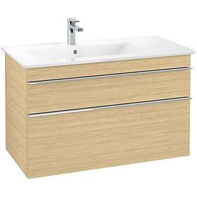 Villeroy & Boch Tvättställsskåp Venticello 95 cm med 2 Lådor för Ocentrerat Skåpstvättställ A92701VJ