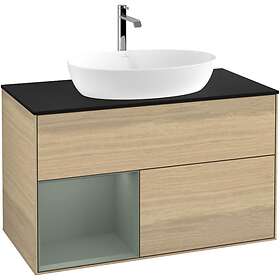 Villeroy & Boch Tvättställsskåp Finion med 2 Lådor Hylla och Bänkskiva för Fristående från Artis Collaro GA12GMPC