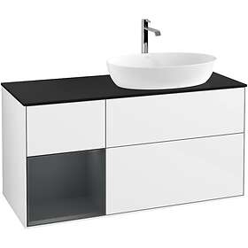 Villeroy & Boch Tvättställsskåp Finion med 3 Lådor Hylla och Bänkskiva för Ocentrerat från Artis Collaro GA42HGGF