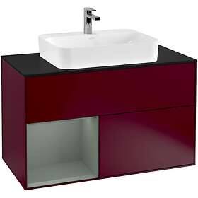 Villeroy & Boch Tvättställsskåp Finion med 2 Lådor Hylla och Bänkskiva för Ytmonterat G362GMHB