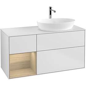 Villeroy & Boch Tvättställsskåp Finion med 3 Lådor Hylla och Bänkskiva för Ocentrerat från Artis Collaro G801PCMT