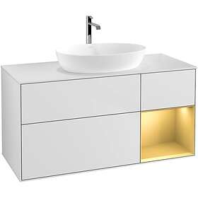 Villeroy & Boch Tvättställsskåp Finion med 3 Lådor Hylla och Bänkskiva för Fristående från Artis Collaro G831HFMT