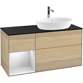 Villeroy & Boch Tvättställsskåp Finion med 3 Lådor Hylla och Bänkskiva för Ocentrerat från Artis Collaro G802MTPC