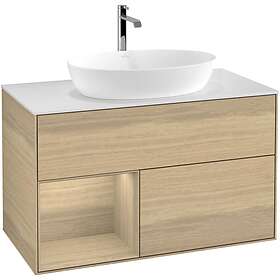 Villeroy & Boch Tvättställsskåp Finion med 2 Lådor Hylla och Bänkskiva för Fristående från Artis Collaro G771PCPC