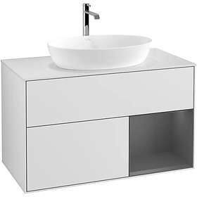 Villeroy & Boch Tvättställsskåp Finion med 2 Lådor Hylla och Bänkskiva för Fristående från Artis Collaro G781GKMT