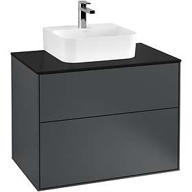 Villeroy & Boch Tvättställsskåp Finion med 2 Lådor och Bänkskiva för Kompakt F08200HG