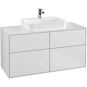 Villeroy & Boch Tvättställsskåp Finion med 4 Lådor och Bänkskiva för Ytmonterat F38100MT