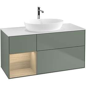 Villeroy & Boch Tvättställsskåp Finion med 3 Lådor Hylla och Bänkskiva för Fristående från Artis Collaro G821PCGM