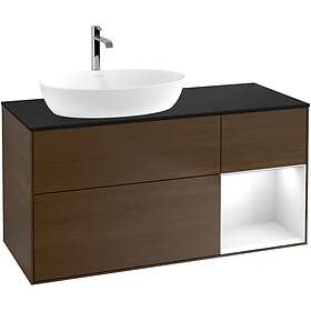 Villeroy & Boch Tvättställsskåp Finion med 3 Lådor Hylla och Bänkskiva för Ocentrerat från Artis Collaro G812GFGN