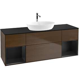 Villeroy & Boch Tvättställsskåp Finion med Två Hyllor och Bänkskiva för Fristående från Artis Collaro G862PDGN