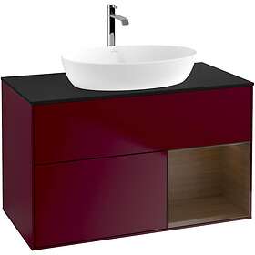 Villeroy & Boch Tvättställsskåp Finion med 2 Lådor Hylla och Bänkskiva för Fristående från Artis Collaro GA22GNHB