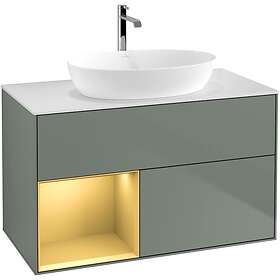 Villeroy & Boch Tvättställsskåp Finion med 2 Lådor Hylla och Bänkskiva för Fristående från Artis Collaro GA11HFGM