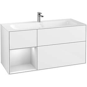 Villeroy & Boch Tvättställsskåp Finion med 3 Lådor och Hylla för Inbyggt F060MTGF