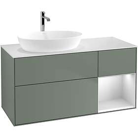 Villeroy & Boch Tvättställsskåp Finion med 3 Lådor Hylla och Bänkskiva för Ocentrerat från Artis Collaro GA51MTGM