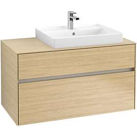 Villeroy & Boch Tvättställsskåp Collaro 100 cm med 2 Lådor för Ovanpåliggande C0