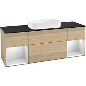 Villeroy & Boch Tvättställsskåp Finion med Två Hyllor och Bänkskiva för Fristående G332MTPC