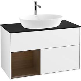 Villeroy & Boch Tvättställsskåp Finion med 2 Lådor Hylla och Bänkskiva för Fristående från Artis Collaro G772GNGF