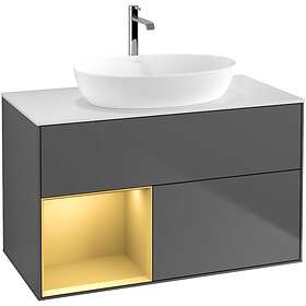 Villeroy & Boch Tvättställsskåp Finion med 2 Lådor Hylla och Bänkskiva för Fristående från Artis Collaro GA11HFGK