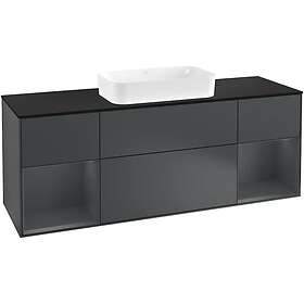 Villeroy & Boch Tvättställsskåp Finion med Två Hyllor och Bänkskiva för Fristående F332HGHG
