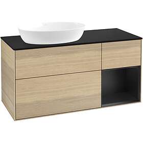 Villeroy & Boch Tvättställsskåp Finion med 3 Lådor Hylla och Bänkskiva för Ocentrerat från Artis Collaro FA52PDPC