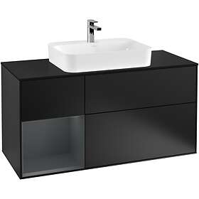 Villeroy & Boch Tvättställsskåp Finion med 3 Lådor Hylla och Bänkskiva för Ytmonterat F412HGPD
