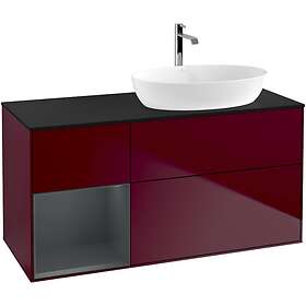 Villeroy & Boch Tvättställsskåp Finion med 3 Lådor Hylla och Bänkskiva för Ocentrerat från Artis Collaro GA42HGHB