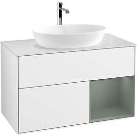 Villeroy & Boch Tvättställsskåp Finion med 2 Lådor Hylla och Bänkskiva för Fristående från Artis Collaro GA21GMGF