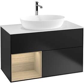 Villeroy & Boch Tvättställsskåp Finion med 2 Lådor Hylla och Bänkskiva för Fristående från Artis Collaro G771PCPD