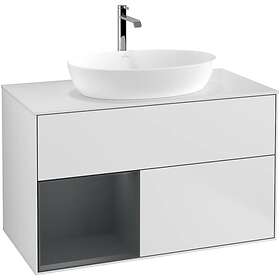 Villeroy & Boch Tvättställsskåp Finion med 2 Lådor Hylla och Bänkskiva för Fristående från Artis Collaro G771HGMT
