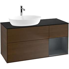 Villeroy & Boch Tvättställsskåp Finion med 3 Lådor Hylla och Bänkskiva för Ocentrerat från Artis Collaro G812HGGN
