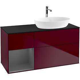 Villeroy & Boch Tvättställsskåp Finion med 3 Lådor Hylla och Bänkskiva för Ocentrerat från Artis Collaro GA42GKHB