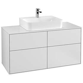 Villeroy & Boch Tvättställsskåp Finion med 4 Lådor och Bänkskiva för Centrerat F13100MT