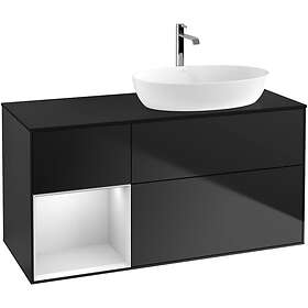 Villeroy & Boch Tvättställsskåp Finion med 3 Lådor Hylla och Bänkskiva för Ocentrerat från Artis Collaro GA42MTPD
