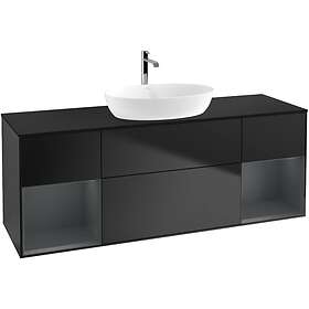 Villeroy & Boch Tvättställsskåp Finion med Två Hyllor och Bänkskiva för Fristående från Artis Collaro GD02HGPD