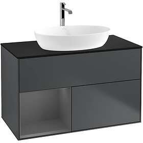 Villeroy & Boch Tvättställsskåp Finion med 2 Lådor Hylla och Bänkskiva för Fristående från Artis Collaro G772GKHG