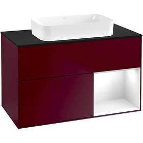 Villeroy & Boch Tvättställsskåp Finion med 2 Lådor Hylla och Bänkskiva för Fristående G662GFHB