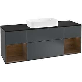 Villeroy & Boch Tvättställsskåp Finion med Två Hyllor och Bänkskiva för Fristående G332GNHG