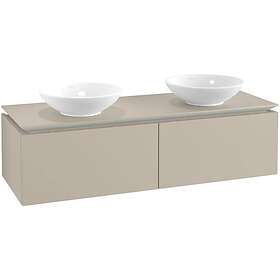 Villeroy & Boch Tvättställsskåp Legato Kompakt 1400 med 2 Lådor för Två Ytmonterade B59100VK