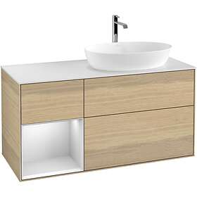 Villeroy & Boch Tvättställsskåp Finion med 3 Lådor Hylla och Bänkskiva för Ocentrerat från Artis Collaro G801MTPC