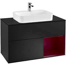 Villeroy & Boch Tvättställsskåp Finion med 2 Lådor Hylla och Bänkskiva för Ytmonterat G372HBPD