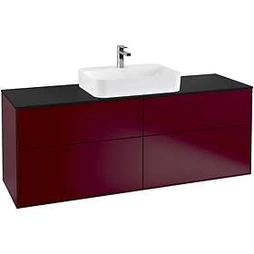 Villeroy & Boch Tvättställsskåp Finion med 4 Lådor och Bänkskiva för Ytmonterat F44200HB