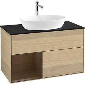 Villeroy & Boch Tvättställsskåp Finion med 2 Lådor Hylla och Bänkskiva för Fristående från Artis Collaro GA12GNPC